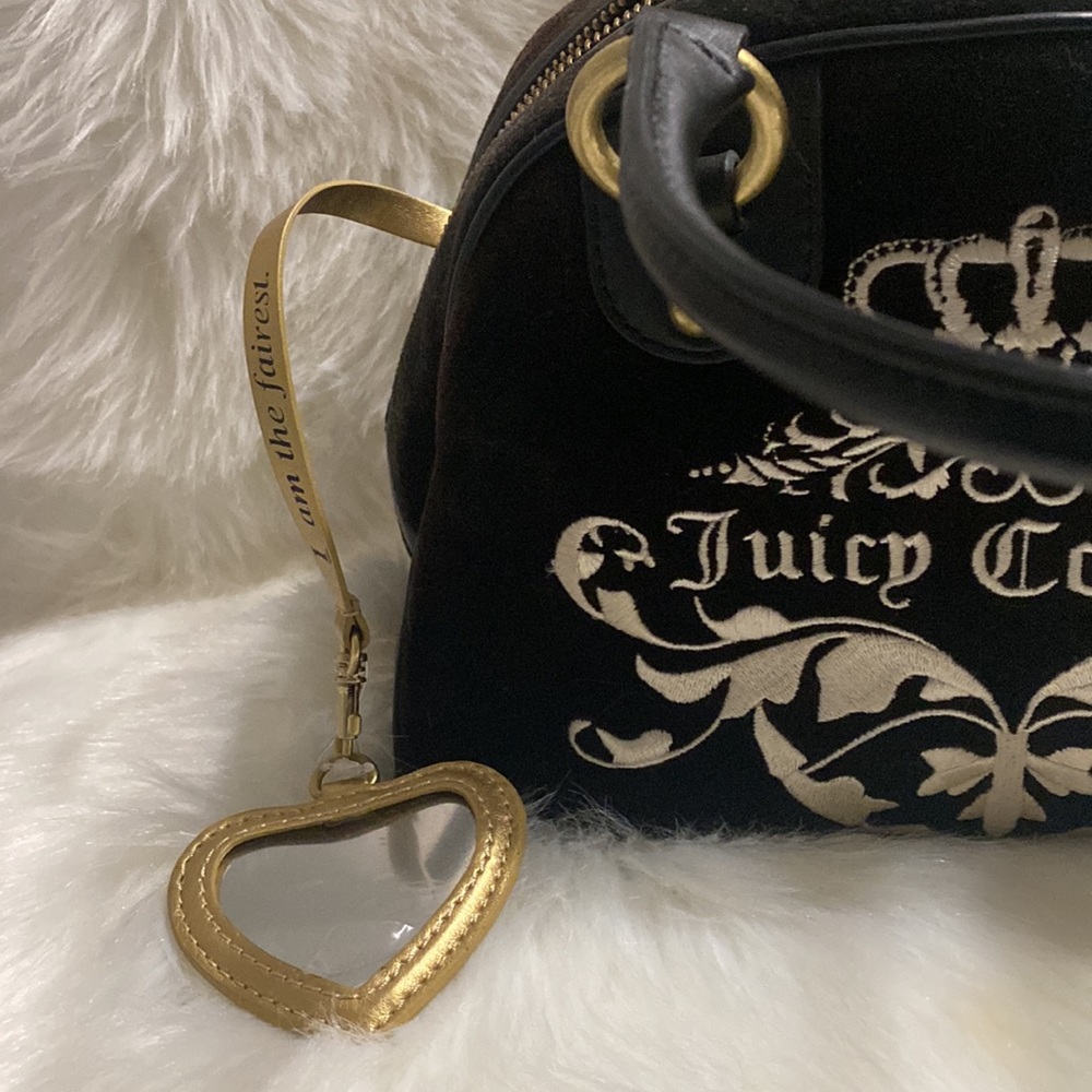 Juicy Couture Royal Juicy Dark Brown Bowler Bag NWT Y2K Rare/Vintage - Picture 7 of 15